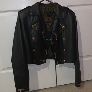 Louis Vuitton Embellished Leather Jacket